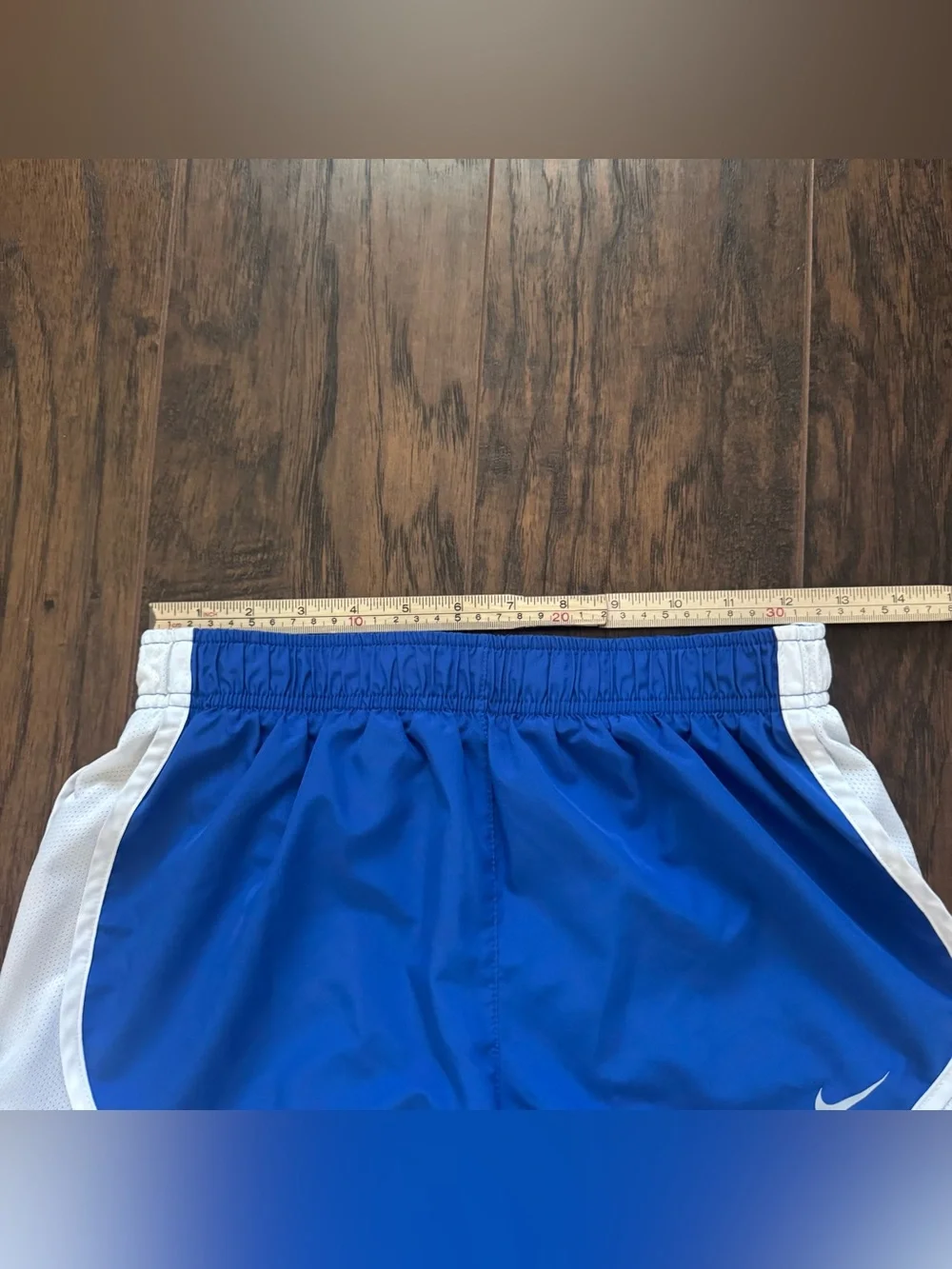 Nike Blue and White Athletic Running Shorts